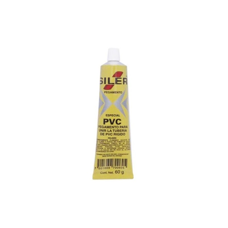 Pegamento Cemento SILER PVC  - - -  60 GR