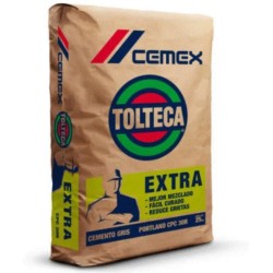 Cemento GRIS Tolteca de 25kgs por Tonelada